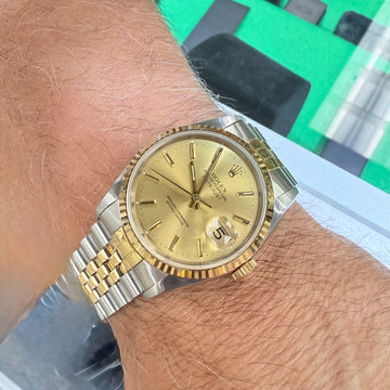 Rolex Datejust 36mm Steel And 18k Yellow Gold Wristwatch
