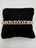 1970s 14k Yellow Gold Diamond Bracelet