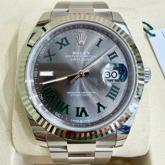 Rolex Datejust 41 mm 126334 Wimbledon UNWORN 2026 Slate Roman Oyster