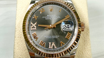 Rolex Datejust 36mm Ref 126231-0023 Everose Gold Oystersteel Complete