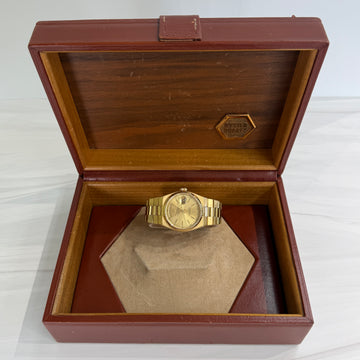 Rolex President Oysterquartz Day-Date 18k Mens 36mm 19018 1980