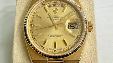 Rolex President Oysterquartz Day-Date 18k Mens 36mm 19018 1980