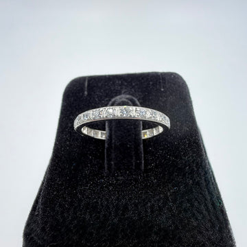 1930s Art Deco Diamond Platinum Eternity Band Ring