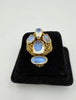 Arts And Crafts Moonstone 14k Yellow Gold Ring Circa 1915