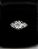 Art Deco 1 Carat TW Diamond 18k White Gold Engagement Ring Circa 1925