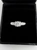 Vintage 1950s 0.80 Carat TW Diamond Platinum Engagement Ring