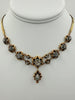 Victorian French Rosecut Diamond Yellow Gold Necklace