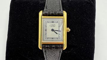 Must De Cartier Ladies Tank Quartz Vermeil Wristwatch