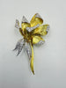 Olga Tritt 1950s Diamond Floral Yellow Gold Platinum Brooch