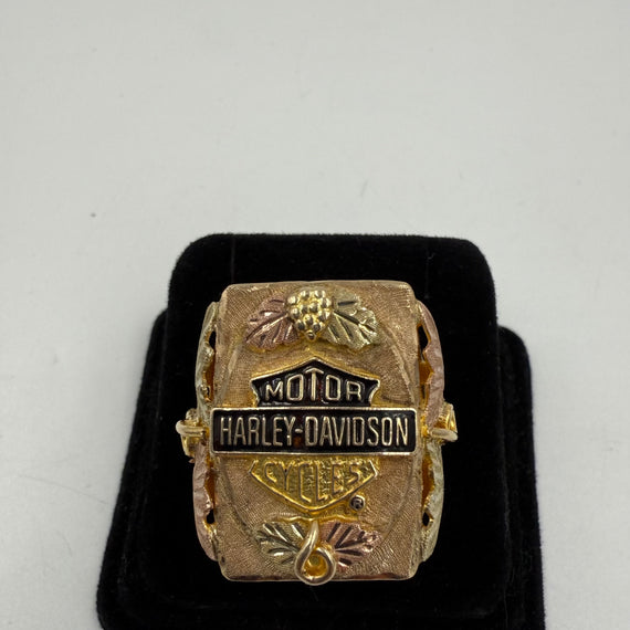 Harley Davidson Black Hills 10k Tri Color Gold Ring