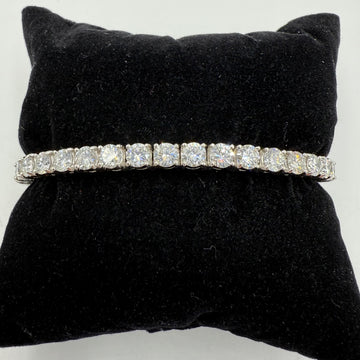 Cartier Diamond Platinum Tennis Bracelet 6 5/8” Long