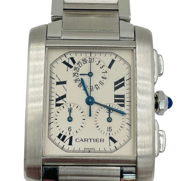 Cartier 2303 Tank Francaise Chronoflex Quartz Men’s Large Watch - Jacob's Diamond and Estate Jewelry