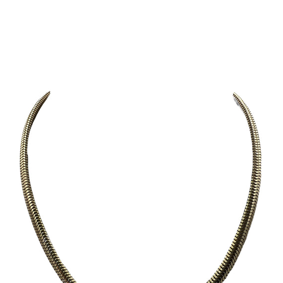 Snake Chain Yellow Gold Necklace 16