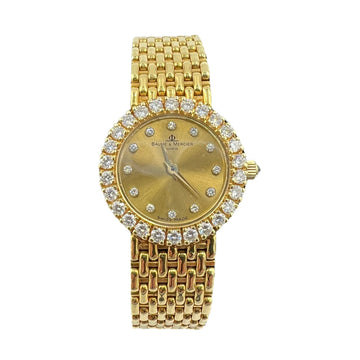 Ladies Baume & Mercier Diamond Yellow Gold Wristwatch - Jacob's Diamond and Estate Jewelry