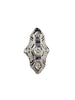 Art Deco Diamond White Gold Dinner Ring Circa 1930s