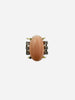 1960s Vintage Angel Skin Coral Diamond 14k Yellow Gold Ring Size 10