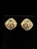 Bvlgari 18k Two Tone Clip On Earrings