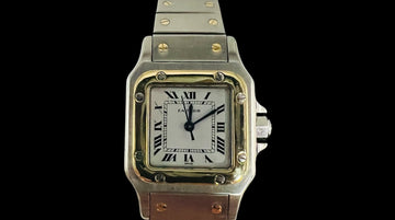 Cartier Ladies Santos Galbee Automatic Steel And Gold Wristwatch