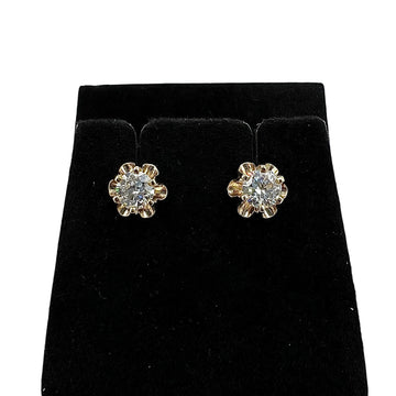 Buttercup Diamond Stud Earrings 14k Yellow Gold - Jacob's Diamond and Estate Jewelry