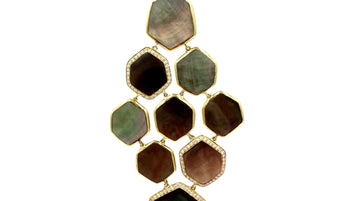 Ippolita Mother Of Pearl Diamond Yellow Gold Reversible Pendant Necklace