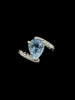 Chanel Aquamarine Diamond Comete Star 18k White Gold Ring