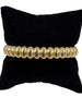 18k Yellow Gold Fluted Bangle Bracelet Circa 1970s