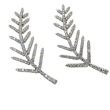 Tiffany Pair Of Diamond Platinum Fern Brooches - Jacob's Diamond and Estate Jewelry