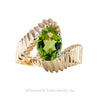 Peridot Yellow Gold Solitaire Ring