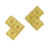 Gubelin Handcrafted Woven Yellow Gold Clip On Earrings